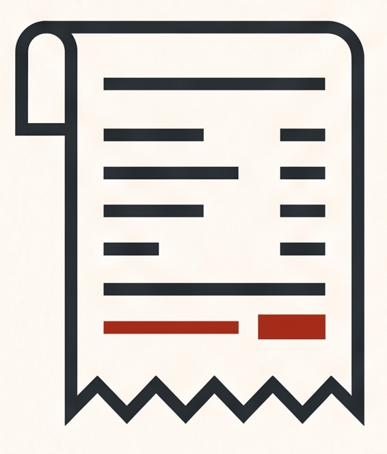 The Manual Tax receipt logo